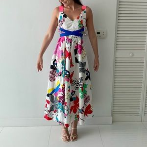 MAX MARA WEEKEND Flutterflies Maxi Dress